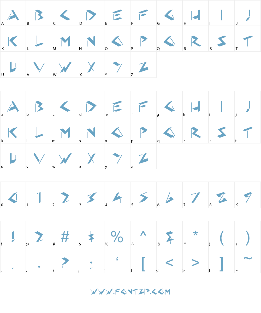 HFF Eye Sore Font Character